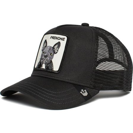 Brodert Mesh Caps med Dyreprint - Snapback - Fransk Bulldog