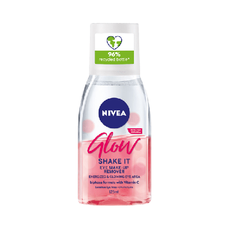 NIVEA Glow Eye Make-up remover Rengöring Dam 125 ML