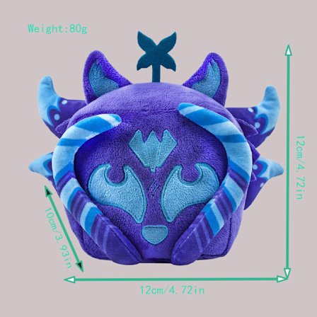 Devil Fruit Plysjleketøy – Søt Spilltilbehørsdukke Figur for Tenåringer