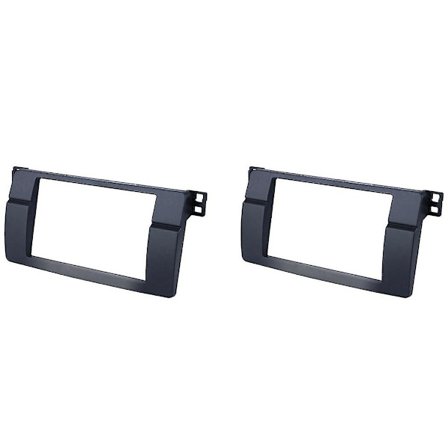 2x För 3-serie E46 1998-2005 2din Audio Panel Modifikation Panel Dvd Navigation Panel Ram