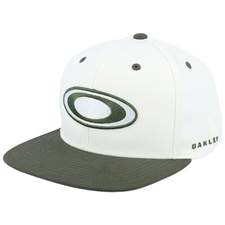 Oakley - White snapback Czapka Z Daszkiem - Alumni Cap New Dark Brush Snapback @ Hatstore