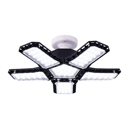 5+1 LED garasjelys, 80W justerbar 5-panel deformerbart verksted