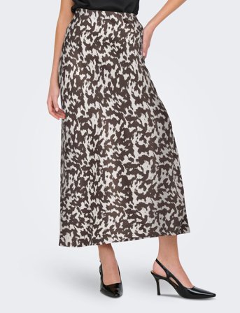 ONLY Onlchigo Ankel Satin Skirt Wvn - Khaki green - S