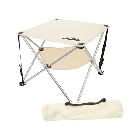 Udendørs Mini Foldbart Bord Bærbar Letvægts 600D Oxford Klud Foldbart Bord til Camping BBQ Picnic Khaki