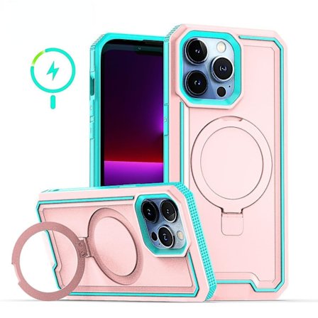 Magsafe Heavy Duty Drop Protection Fodral För Iphone 15 Pro Max 15 Ultra Med Stativ