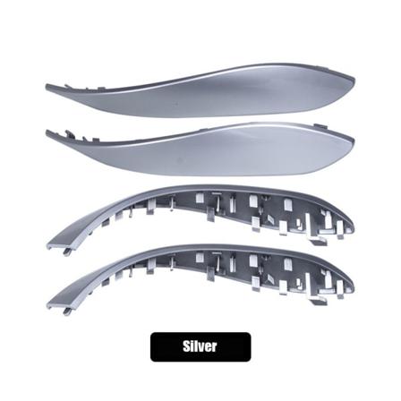 1 Set(4 Kpl) Auton Cover Musta Kahva Silver Silver