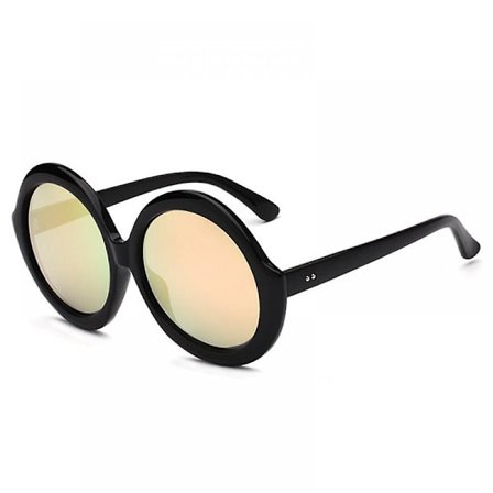 Unisex Retro Runda Tonade Solglasögon Män Kvinnor Mode Runda Solglasögon Runda Solglasögon Tjock Ram Söt Solglasögon För Kvinnor