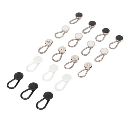 18 stk. Kraveforlænger Multifunktionel Justerbar Elastisk Halsknap Forlænger til Herreskjorte Bukser Kjole