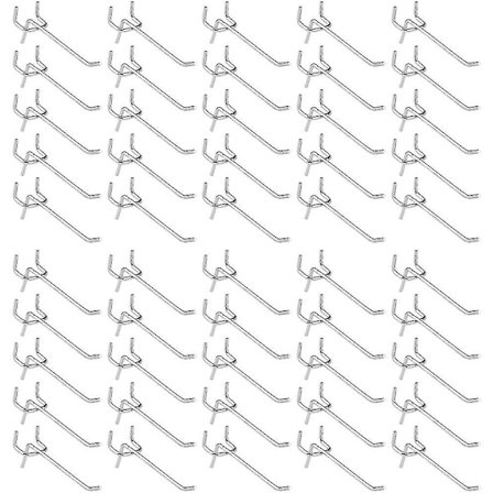 50 st Pegboard Krokar, Vägg Hyllkrokar För Display Pegboard Garage Butik Verktyg Förvaring Hängare Vägg Hyllkrokar