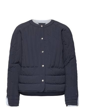 Mixed Baffle Lw Jacket Tommy Hilfiger Navy