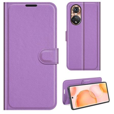 Klassisk Honor 50 flip etui - Lilla Purple