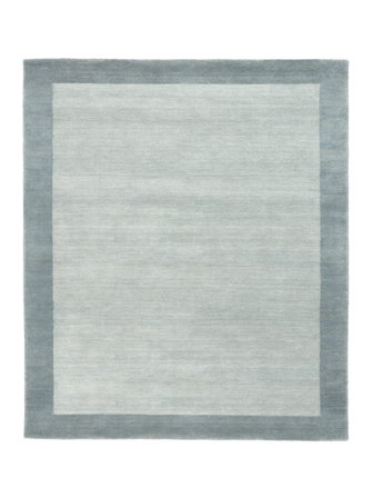 Wollteppich Handloom Frame Altblau Groß