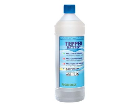 NORDEX Mattrengöring Teppex Mattrent 1L - Lyreco - Städ och hygien - Rengöringsmedel - Textil och möbelrengöring