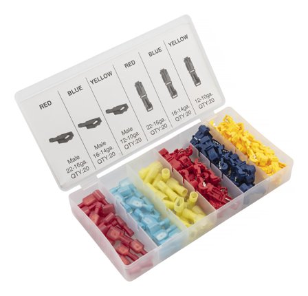 PELA 508704 Verktøysett kabelsko- og skjøteklemmesett, 120 deler, Installasjonsmaterial