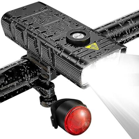 7000 Lumenin Tehokas Py r valot Etu- Ja Takana, 5 Led Super Kirkas Usb Ladattava Vedenkest v Py r n Etuvalo