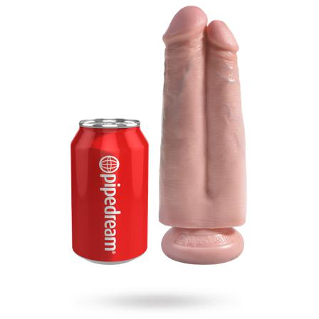 Two Cocks One Hole 18cm - Vaalea - King Cock
