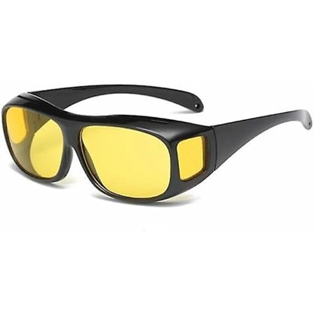 Infrarøde Penetrerende Briller, Nattkjøring Sikkerhetsbriller, Høy Beskyttelse Briller, Retro Klassiske Solbriller for Menn Kvinner (FMY)