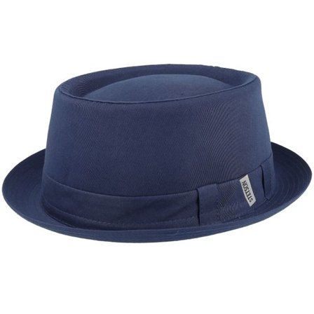 Stetson - Blå porkpie Hatt - Cotton Navy Pork Pie @ Hatstore