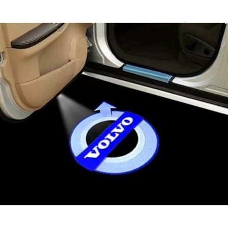 2 kpl Volvo auton oven tervetulovalo LED HD -projektorilamppu kohteliaisuusvalot Volvo XC60 XC90 V40 V60 S60 V50 V90 S80 C40 XC40 V70 (A)