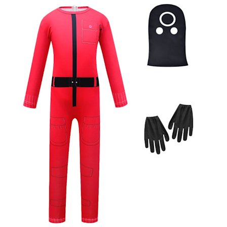 Barn Unisex Squid Game Jumpsuit Fest Cosplay Kostume Outfit Y .