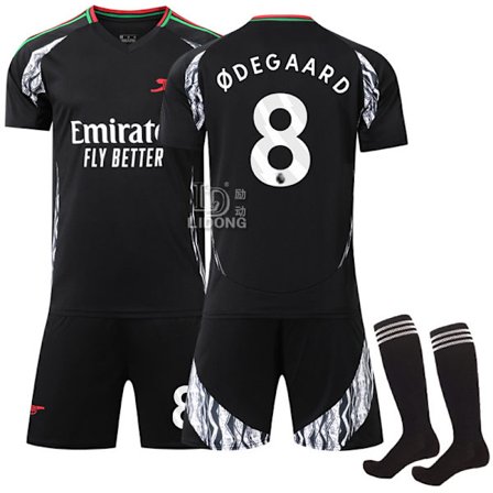 Fotballdrakt for gutter jenter 24-25 Herredrakt Ungdom Arsenal NO.8 Ødegaard Drakter Fotballdress ØDEGAARD Fotballdrakt Shorts Sett F{bt}