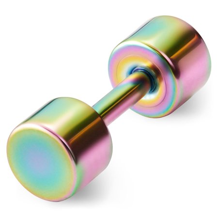 4 mm Regenboog Oorknopje voor mannen - Stud Oorbellen