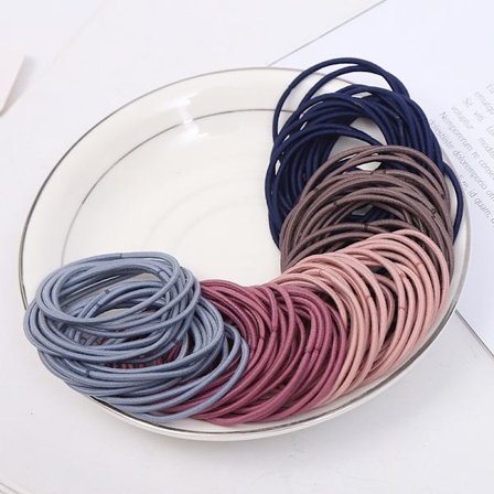 200 hiuslenkkiä, hiusnauhoja, monivärisiä hiusnauhoja