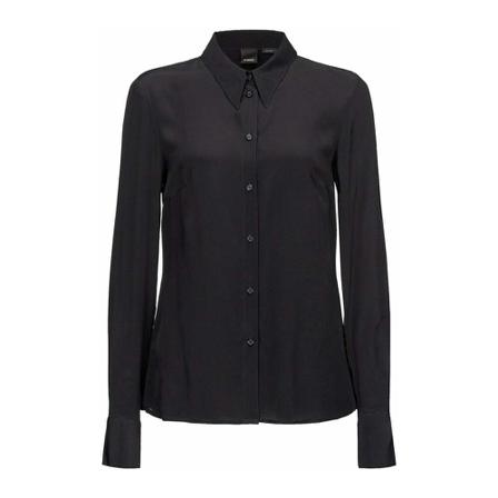 Pinko, Casual Shirts Czarny, Kobieta, Rozmiar: 2XS