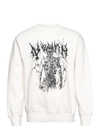 Artwork Crewneck Sweatshirt Trøje Hvid HAN Kjøbenhavn