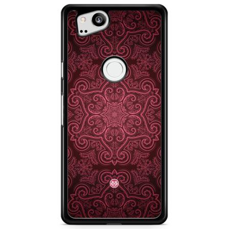 Bjornberry Skal Google Pixel 2 - Röd Retromönster