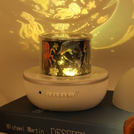 1 kpl tähtilasten yövalo, 360° kääntyvä LED-projektori, 6 sarjaa