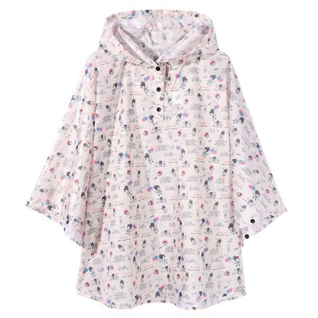 Lightweight Kids Rain Poncho Jacket Waterproof Outwear Rain Coat