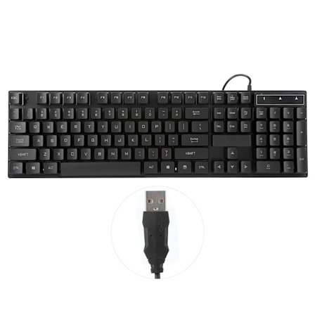 Avancerat affärsfärgat bakgrundsbelyst tangentbord Datortillbehör 104 tangenter