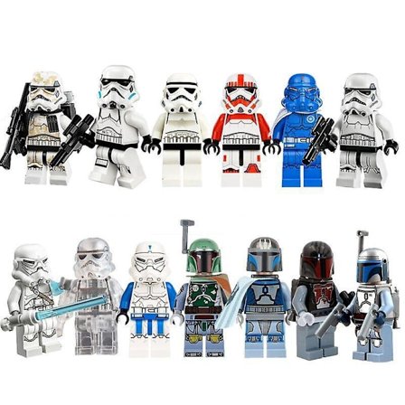 13pcs Star Wars Series Stormtrooper Assembled Building Blocks Miniature Children's Toys