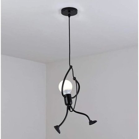 Pendel, E27, Kreativ Tegneserie Lysekrone Stue, Pendelarmatur til Soveværelse Stue (Pære Ikke Inkluderet)