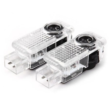 Heta 2025 st Bildörrslogotyper (Audi S-line) Dörrlampor Projektionslampor