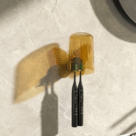 Hammasharjateline Säilytysteline GOLD BUTTERFLY BUTTERFLY