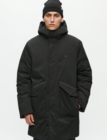 WOOD WOOD Wwhanes Parka Coat 25256 - Black - M
