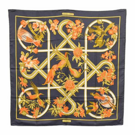 Hermès Vintage Hermès Carré 90 brun, Dam Vintage Accessoarer, Dam, Storlek: ONE SIZE