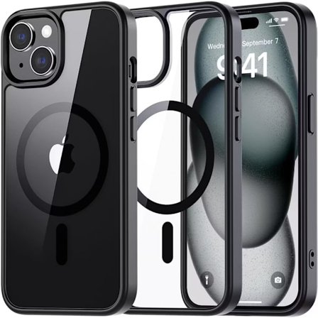 iPhone 15 Svart Magsafe Skal