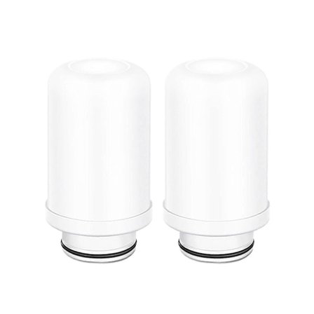 Vattenfilter Ersättningspatroner, Keramiskt Filter Ersättning, Kranfiltreringssystem, Aktivt Kolfilter, (Keramisk Filterpatron x 2)
