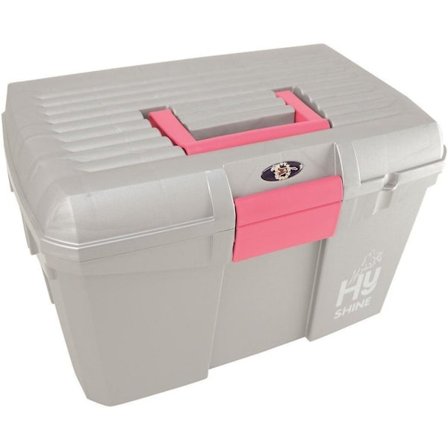 HySHINE Tack Box One Size Silver/Raspberry