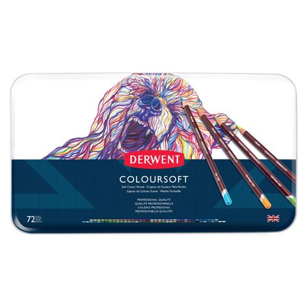 Derwent Coloursoft Fargeblyanter 72-sett