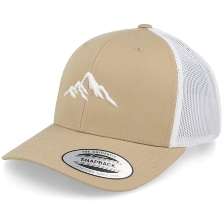 Wild Spirit - Beige trucker Caps - Mountain 3d Khaki/White Trucker @ Hatstore