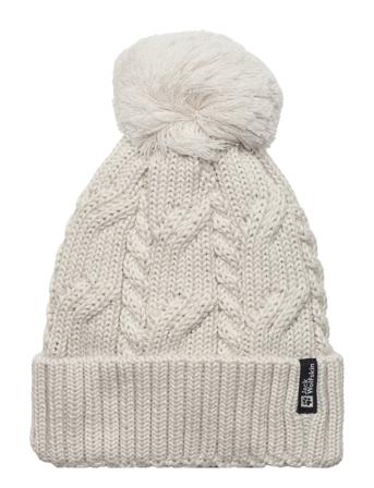 Pompom Beanie Accessories Headwear Hats Hvit Jack Wolfskin*Betinget Tilbud