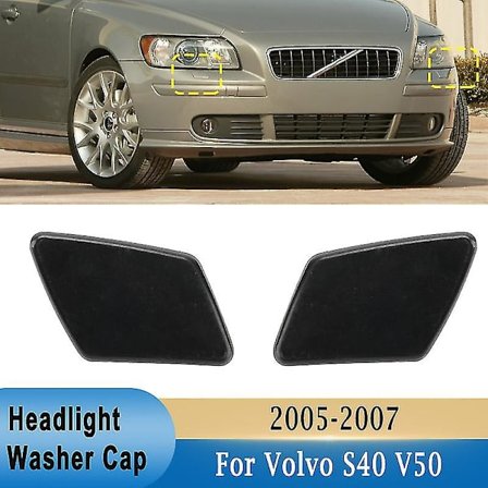 Etupuskurin ajovalon pesusuuttimen suihkusuuttimen kannen korkki Volvolle S40 V50 2005 2006 2007 Vasen & Oikea 39991798 39991799