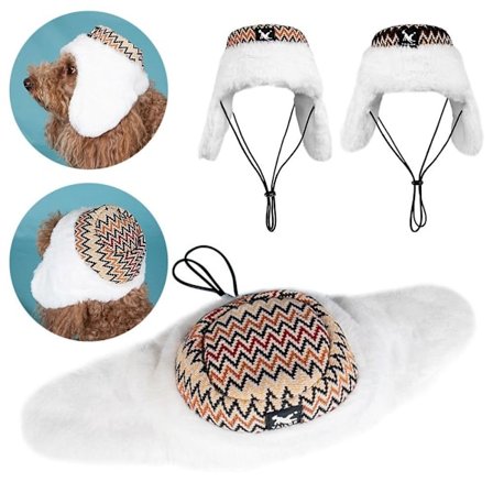 Vinter Pet Cat Hund Hat Cap Varma vindtäta Pet Hats