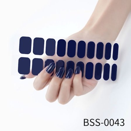 20 STK Halvherdet negleomslag Nail Gel Polish Strips BSS-0043