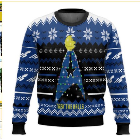 Julegenser med rund hals, Pullover, 3D-printet vintergenser med lange ermer - EL3635 - Størrelse L