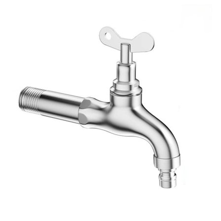 Låsbar Udendørs Vandhane - Medium Længde 13cm - Tyverisikring til Vaskemaskine